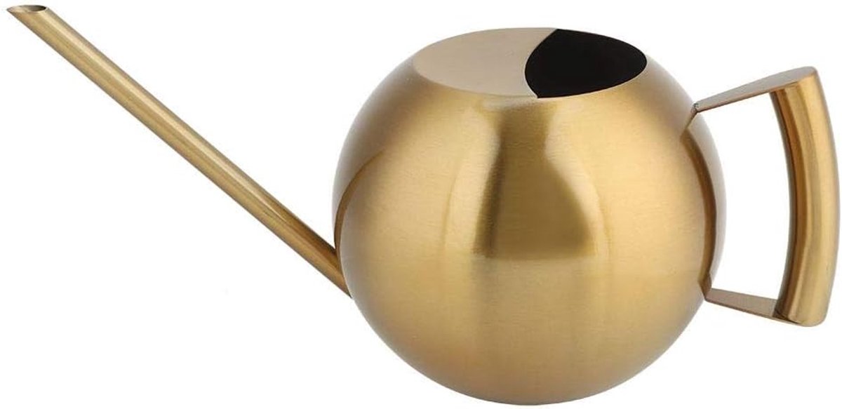 SnelShoppen - RVS Watercan 1000ml met Lange Tuit - Tuin Watergeefpot voor Planten en Bloemen - Ergonomische Handgreep - Perfect voor Tuinieren en Zorg