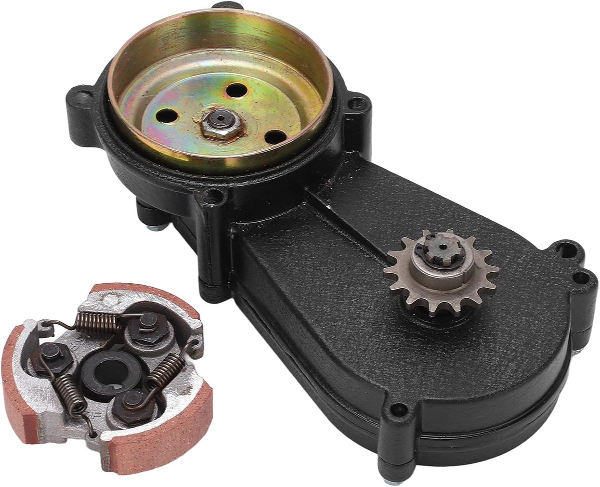 SnelShoppen - Clutch Versnellingsbak, 14T Transmissie Koppeling Trommel Huis Kit voor 47cc 49cc Mini Pocket Quad Dirt Bike ATV - Eenvoudig te Installe