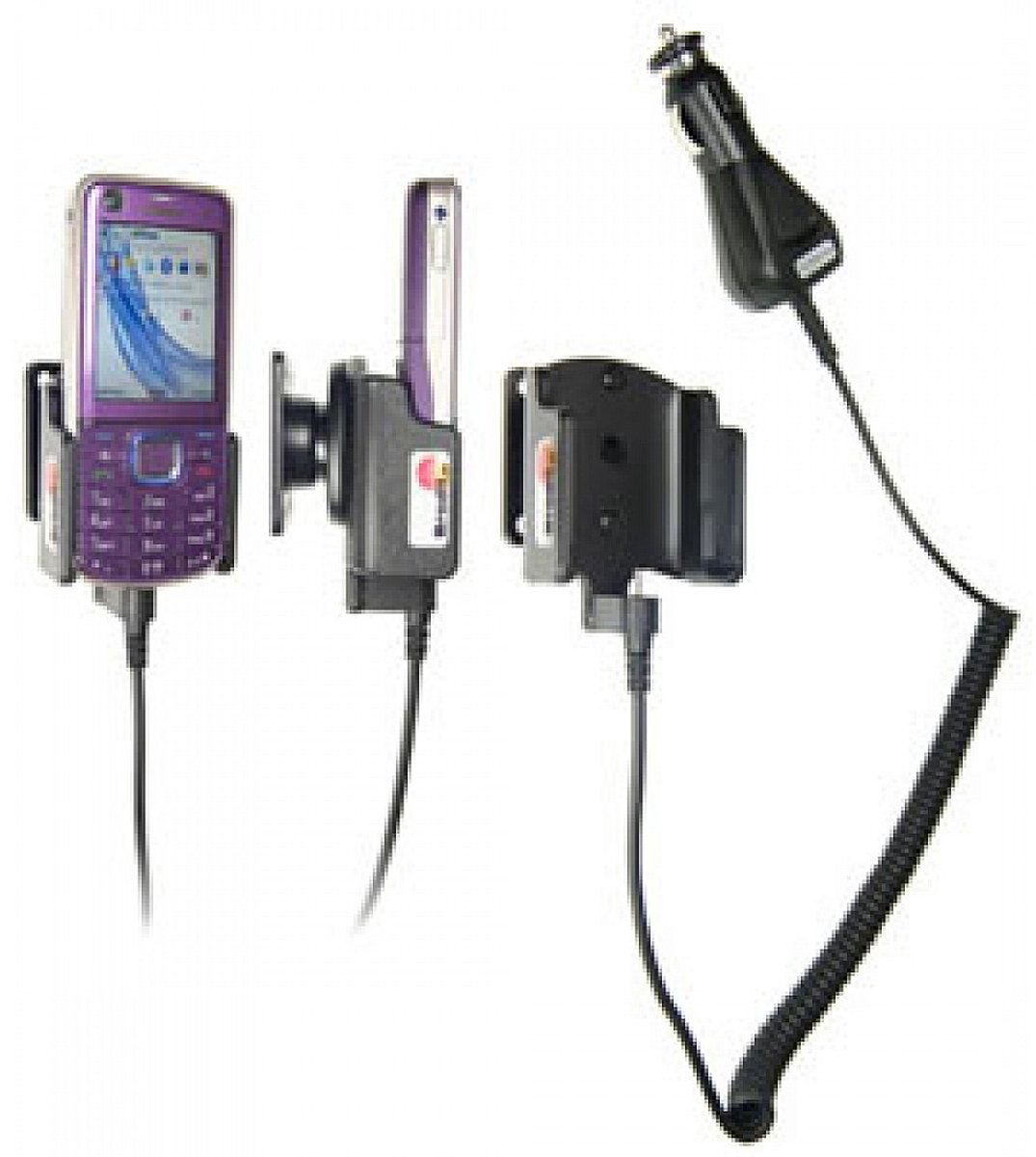 Brodit houder geschikt voor Nokia 6220 Classic Actieve houder met 12/24V lader.Let op: Uitlopend artikel, Kan niet retour!