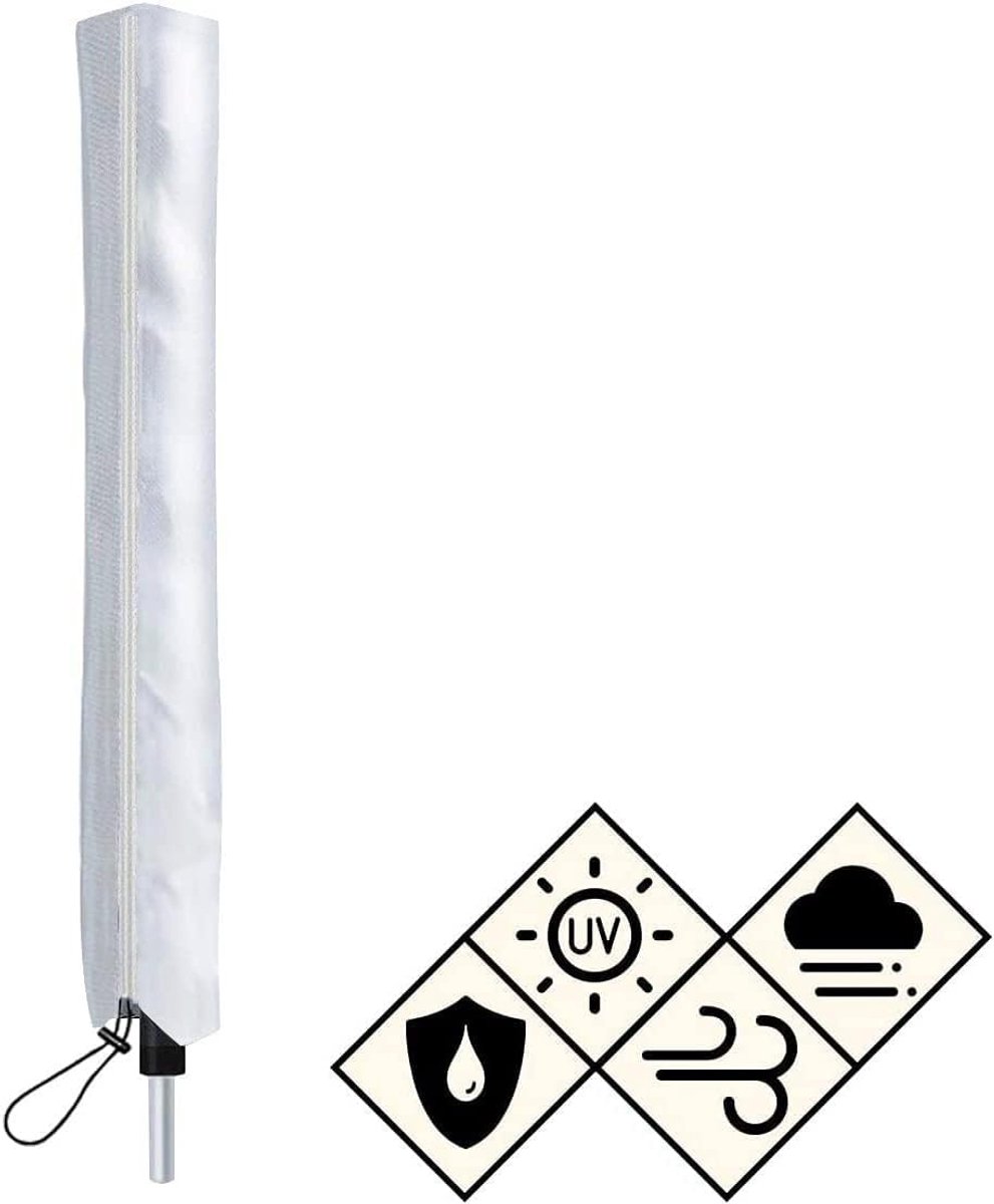 SnelShoppen - Waterdichte Droogmolen Beschermhoes, Universele Beschermcover, Tear-Resistant Oxford Stof, Zilver, 168 x 30 x 30 cm, Bescherming tegen R
