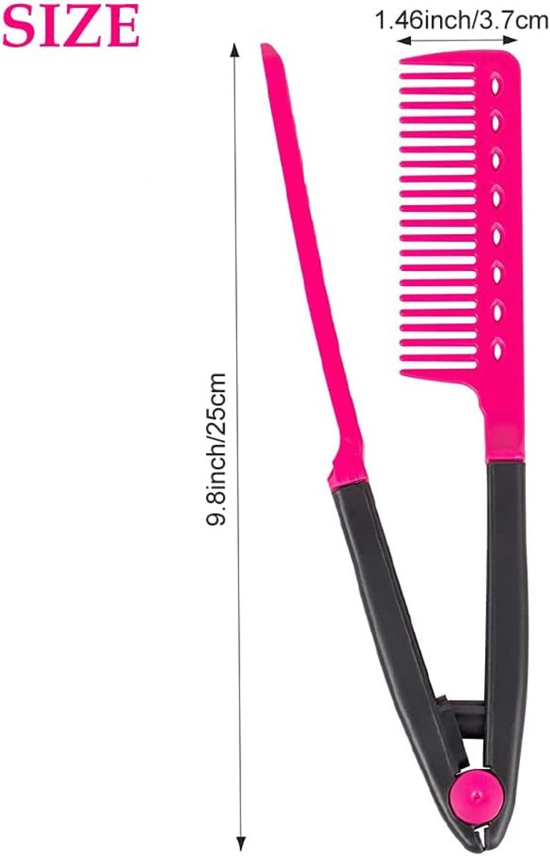 V-shaped style comb for hair lumpy and unkempt hair, at home and in the salon - ShopVlot