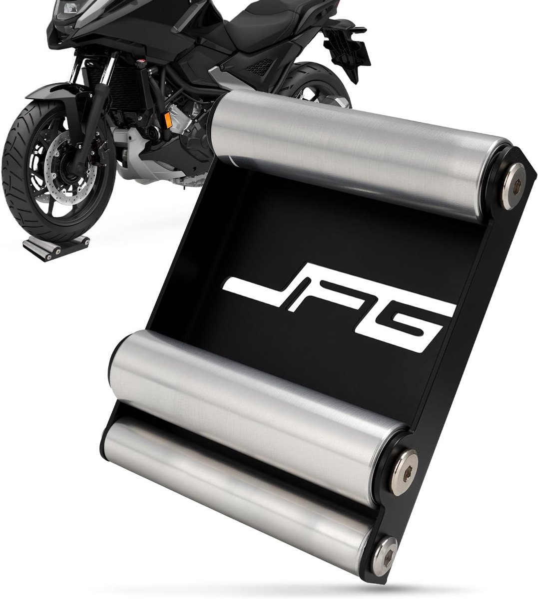 SnelShoppen - Motorwiel Roller, Wielreinigingsmotor voor Motorrad, Fiets, Robuust Aluminium, Voor Bandbreedte < 180 mm, Tot 220 kg, Voor Ketting Smere