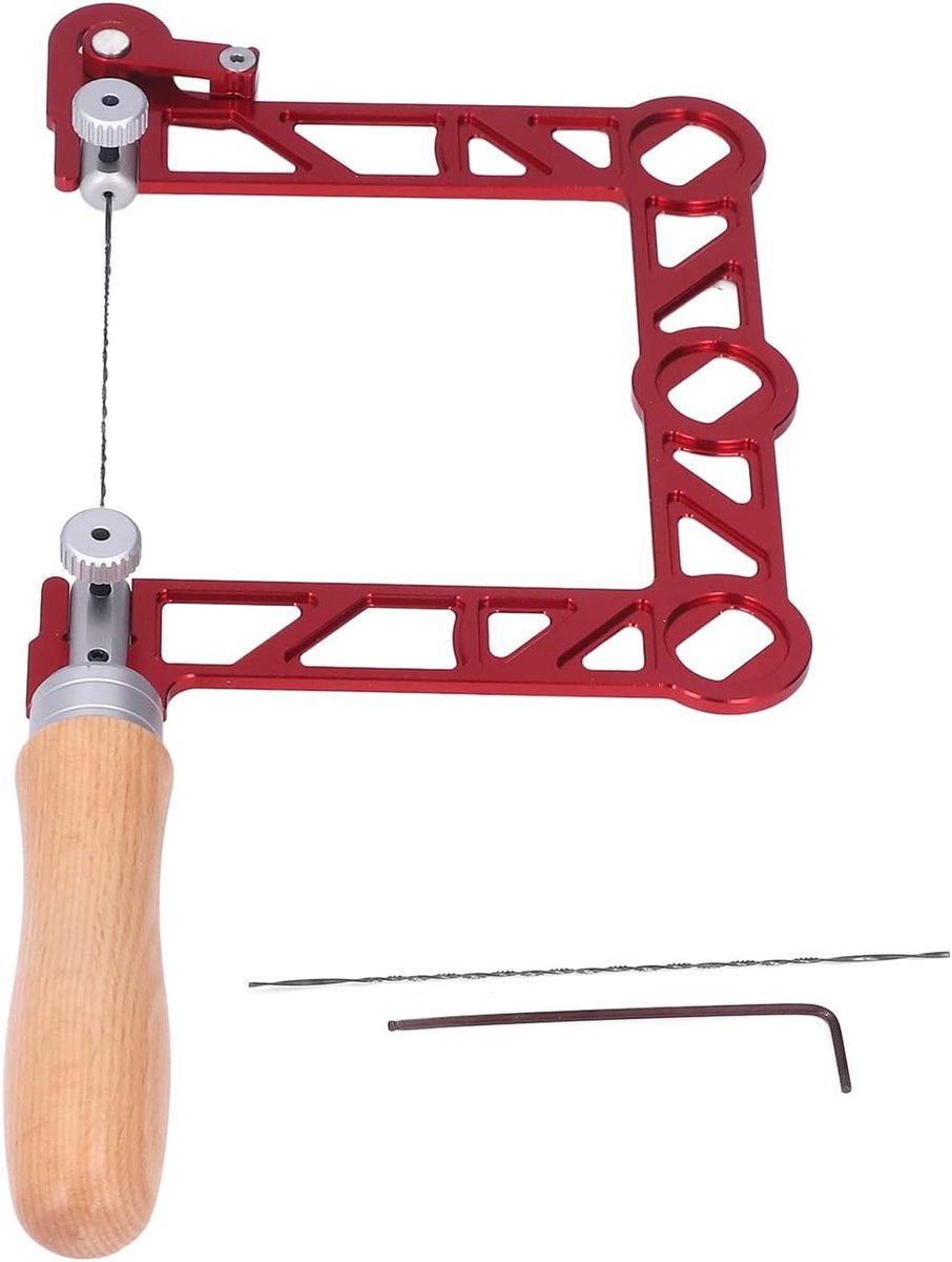 SnelShoppen - Mini Houtsnijzaag Handzaag U-Vorm Houten Handvat Houtsnijden, Sieraden, Metaalbewerking (4 inch)