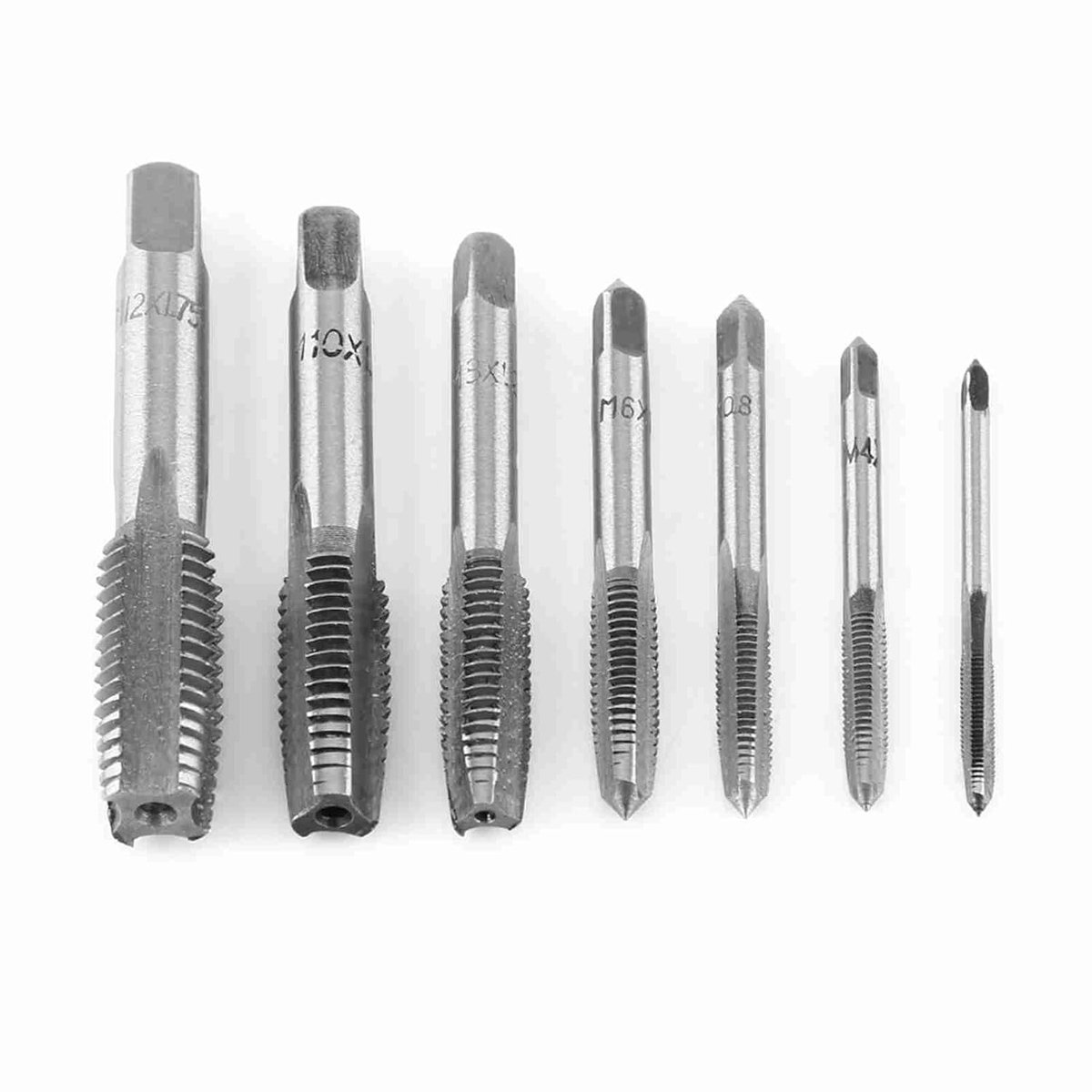 Dailygoods- Schroefdraad Reparatieset 7 Stuks - Schroefdraad Tap Set - Schroefdraad Borgmiddel - Schroefdraadinzetstukken - Schroefdraadmeter - Hoogwaardige Stalen Gereedschappen - Draadfrees