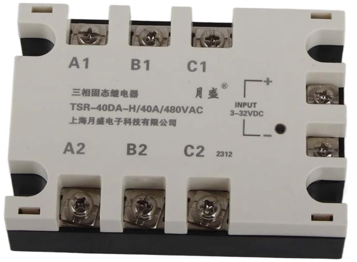 SnelShoppen - Ingresso di controllo macchine TSR-40DA-H Solid State Relay 40A Driefasige Schakelaar voor Hoge Frequentie Toepassingen