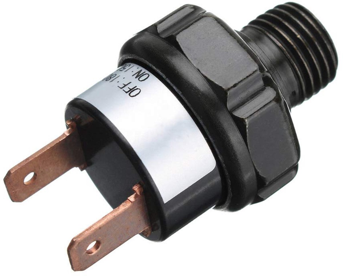SnelShoppen - 12V Luchtcompressor Drukschakelaar Automatische Drukschakelaar 150-180 PSI Voor Luchtpomp Voor Auto Trein Hoorn 1/4 NPT