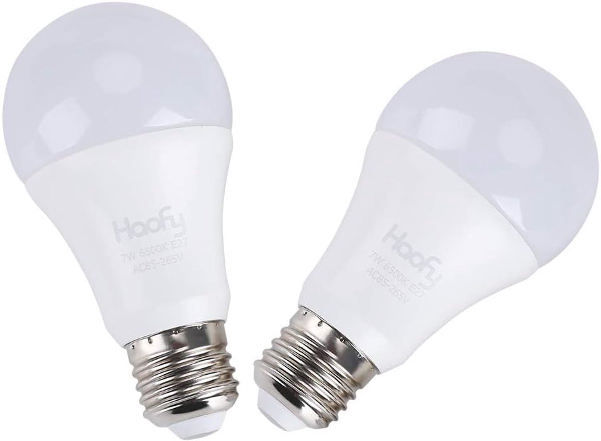 SnelShoppen - 2 Pack Dusk Tot Dawn Lamp, Slimme Sensor LED Lampen 7W met Ingebouwde Foto Sensor, Energiezuinig, Voor Tuin, Oprit, Buitenverlichting