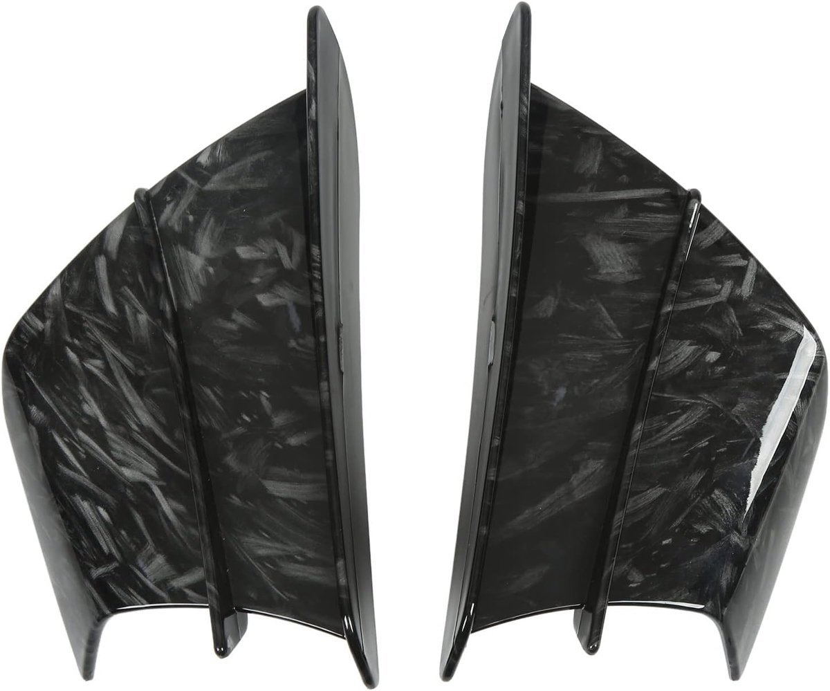 SnelShoppen - Aerodynamische Wing, Motorfiets Side Spoiler Winglets voor NINJA400 NINJA250 Z900 Z1000, Marmer Grijn