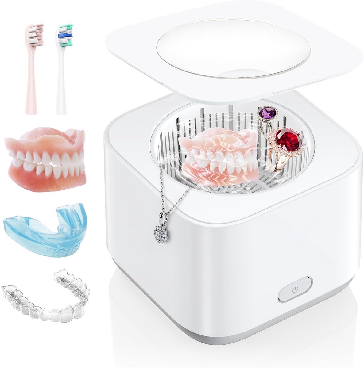Ultrasone Reiniger - Sieraden Schoonmaker - Snel Reinigen - 30W Hoge Kracht - 200 ml - Wit