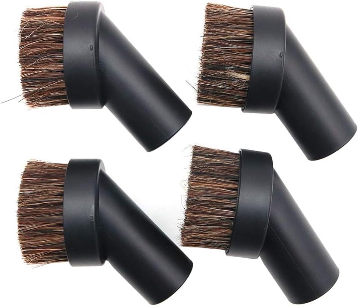 Stofborstel 4Pcs - Kunststoffen en paardenhaar - Voor hoek- en oppervlakreiniging - ShopVlot