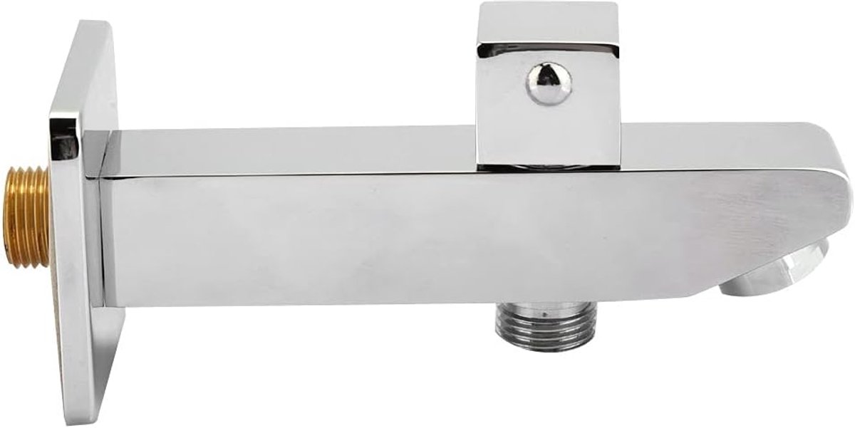 SnelShoppen - G1/2" Vol Koper Gewonden Wand Douche met Twee Functies Snelle Open Diverter Uitloop Dubbele Functie Douchemengkraan Accessoire voor Badk