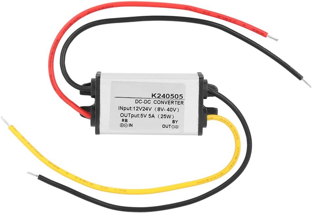 DEWIN Converter, DC/DC converter 12V/24V to 5V, 5A, power module booster - ShopVlot