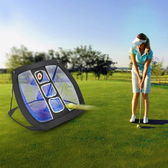 SnelShoppen - Golf Outdoor Oefennet - Vouwbaar en Draagbaar Golf Trainingsnet - Indoor en Outdoor Golf Doelnet - Ideaal voor Pitching en Schieten - Zw van Snelshoppen — afbeelding 5