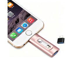 256 GB Snelle USB Flash Drive - USB Stick - USB-flashdrive - Draagbare Pendrive - 256 GB USB Flash Drive Geschikt voor iPhone,Android,iPad - Photostick - Externe Gegevens opslag - Plug-and-Play - Voor Foto's, Video's en Bestanden - Roze
