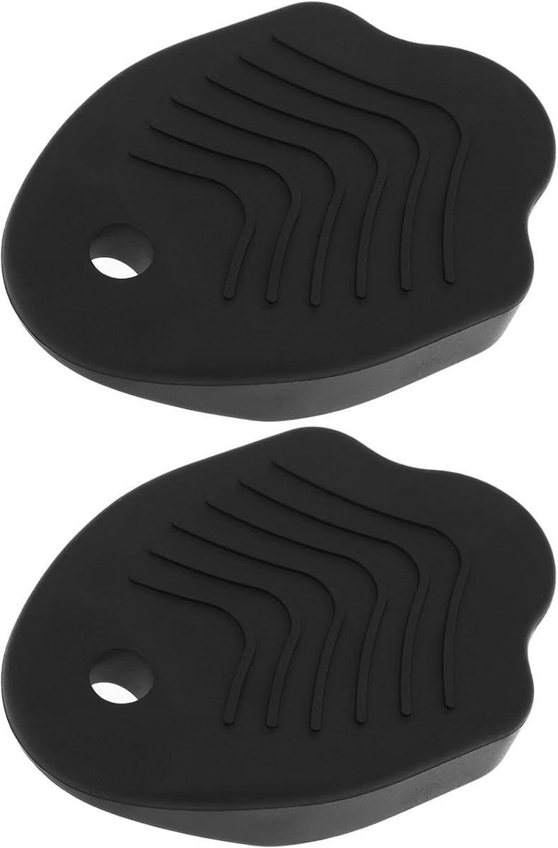 SnelShoppen - Rubber Cleats Covers Voor Mountainbike 1 Paar 59x40mm Zelfsluitende Pedalen Geschikt Voor MTB Fiets