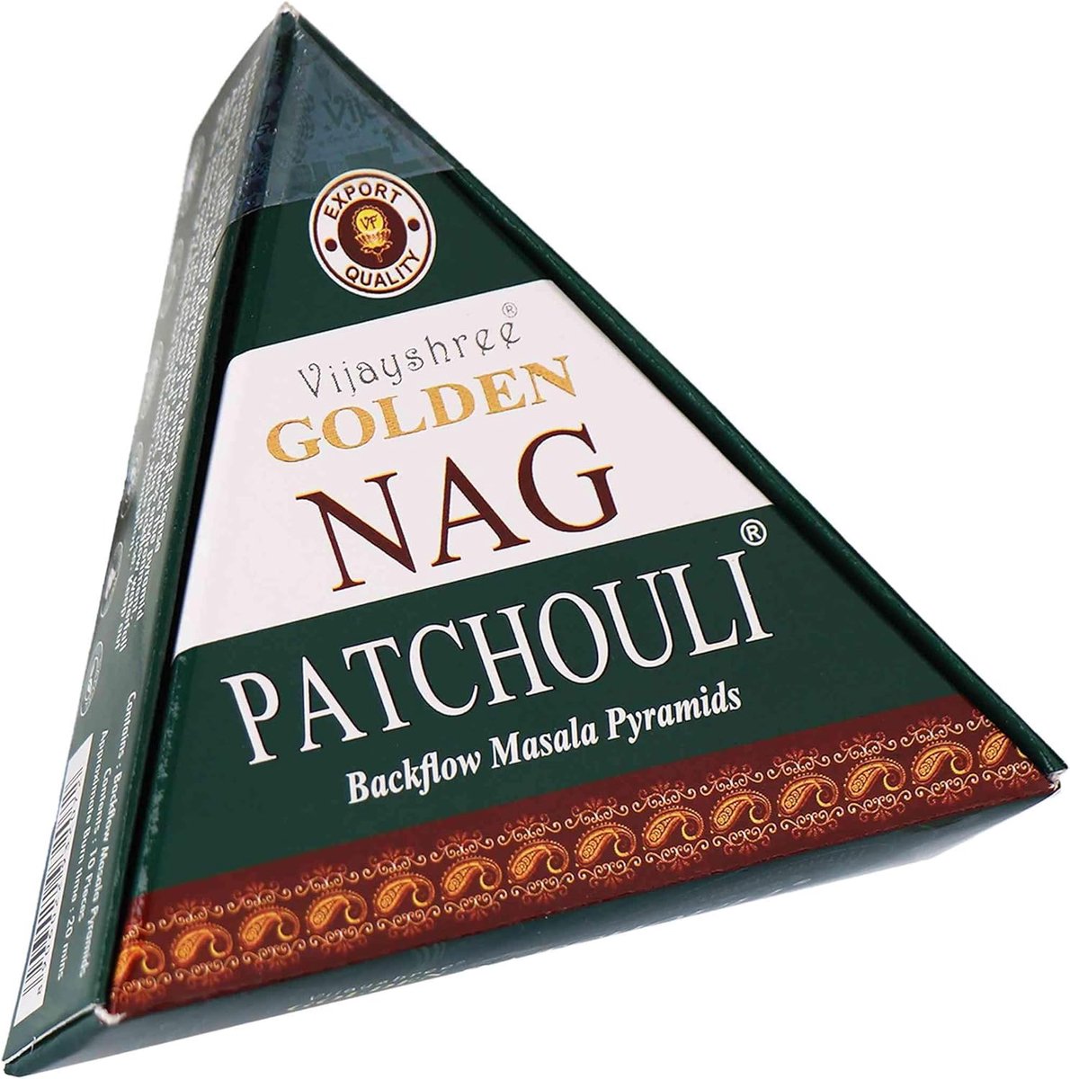 SnelShoppen - NKlaus Aardse Patchouli Rook Pyramides (10 Stuks) - Backflow Wierook Cones, Ideaal voor Meditatie, Spirituele Rituelen en Ruimte Zuiveri