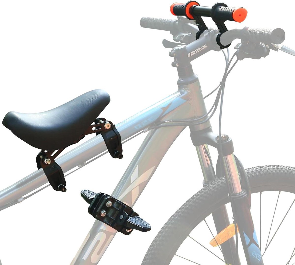 Kinderfietszitje - Fietsstoel Peuter - Samen Fietsen - Universele Montage - Tot 21.8 kg - Zwart