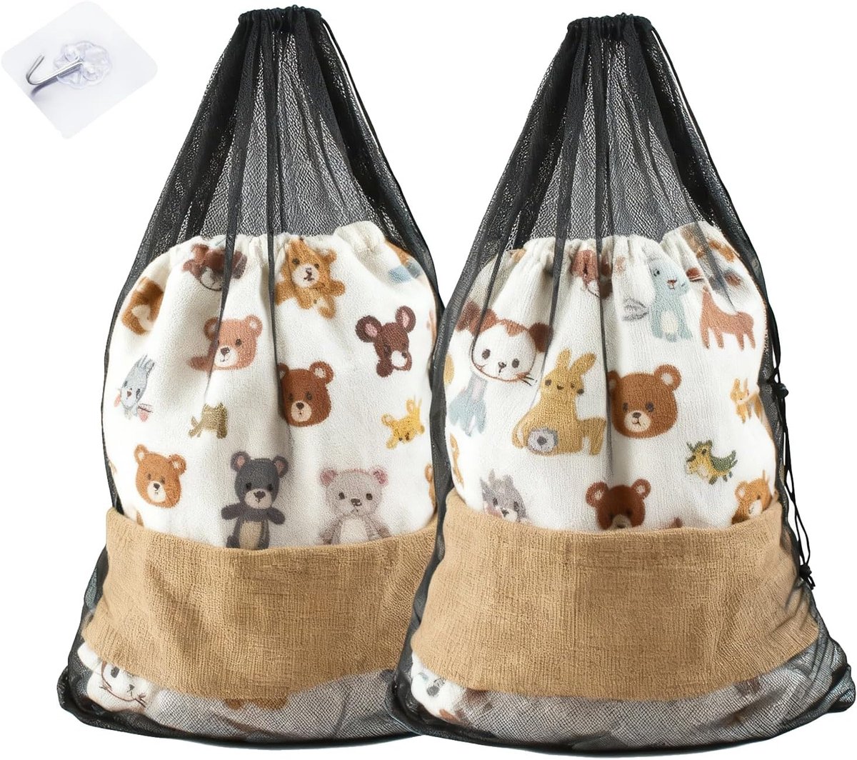 Wasnet XXL 70 x 90 cm - fijnmazig waszak met trekkoord - 360° bescherming voor kleding en dekbedden - TNSLAND - SnelShoppen