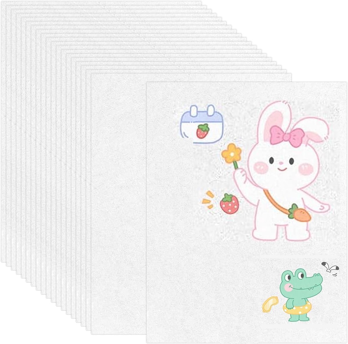 SnelShoppen - Shrink Film A4 DIY Creatie Papier 0.2mm Semi-Transparant Mat Voor Sieraden, Sleutelhangers, Kinderen en Creatieve Projecten