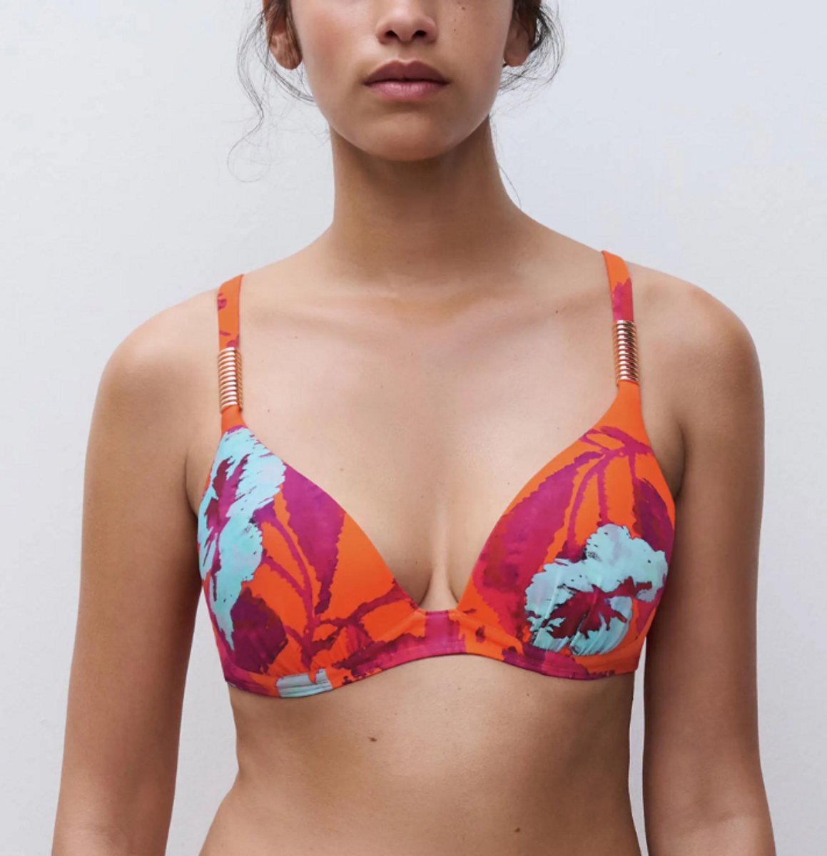 Chantelle Icon - bikinitop - maat 75C - painted flowers - C16VNP-A01