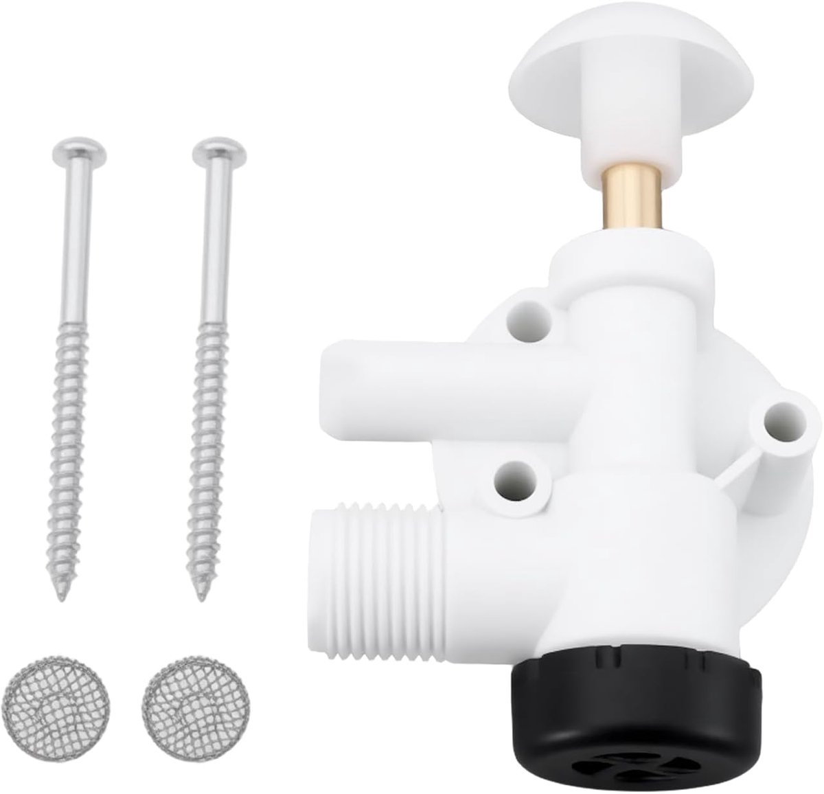 RV Toilet Water Valve Assembly Kit 385314349 Compatible with Dometic Pedal Flush 706 Sealand - ShopVlot
