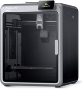 Creality K2 Pro 3D-printer, grijs, met glanzende behuizing en glazen deuren, gefotografeerd met witte achtergrond.