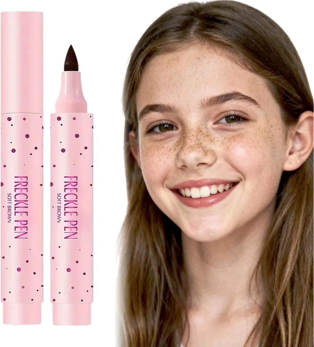 SnelShoppen - Waterdichte Valse Zomerfreckles Stempelpen - Langdurige Natuurlijke Make-up voor een Zonovergoten Look - Gemakkelijk in Gebruik - 1 Stuk