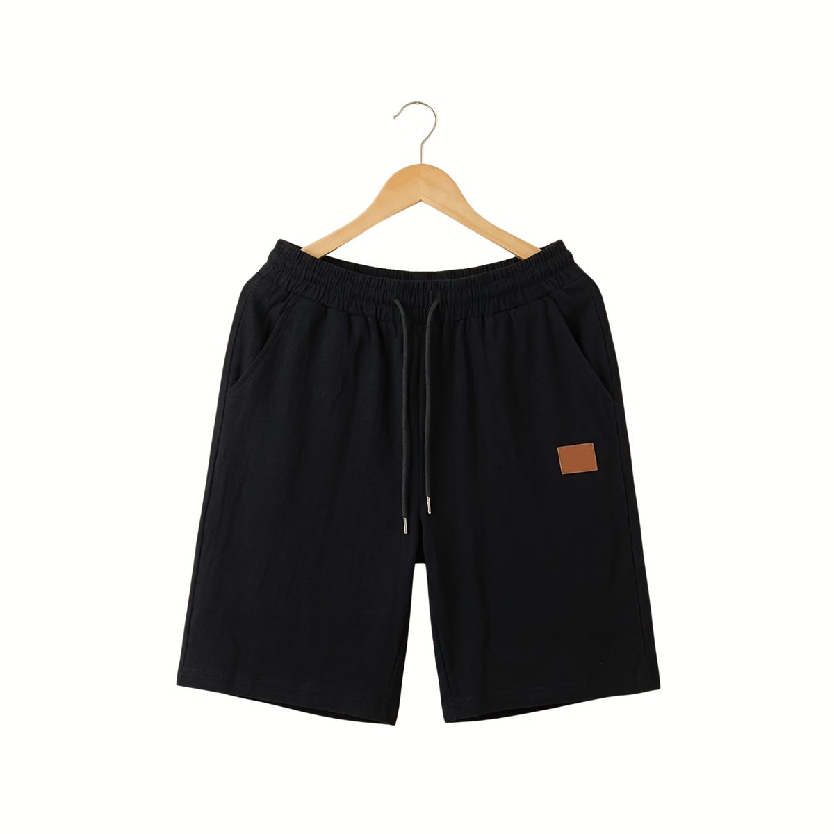 Currero Korte Linnen Broek Heren Zomerbroek Volwassenen Korte Broek Shorts Strandbroek Zomer Ibiza Stijl MI Zwart