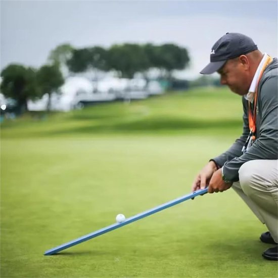 Golf Green Snelheidsmeter - Putting Tester Stimpmeter - Golf Greens Meten - Nauwkeurige Bal Rol Meting - 91.4 cm - Zilverwit van GOLF — afbeelding 3