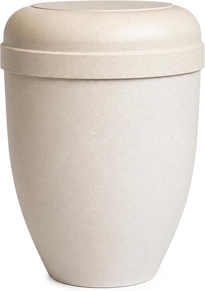 Bio Urn - Gedenkurn Natuurlijk - Ecologisch Afscheid - Volledig Afbreekbaar - 45 Liter - Natuurlijk Beige