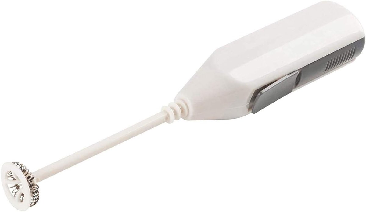 Elektrische Mixer - Mini Handmixer - Cremige Drankjes Maken - Roestvrijstaal Opzetstuk - 199 cm - Wit