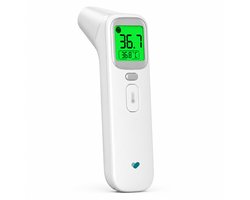 Mecura Oorthermometer Kinderen & Volwassenen - Koortsthermometer Oor & Voorhoofd - Digitale Infrarood Baby Thermometer - Temperatuurmeter Lichaam - Meet in 1 Seconde - Koortswaarschuwing in Kleur - Stille Modus - Geheugen 40 Metingen