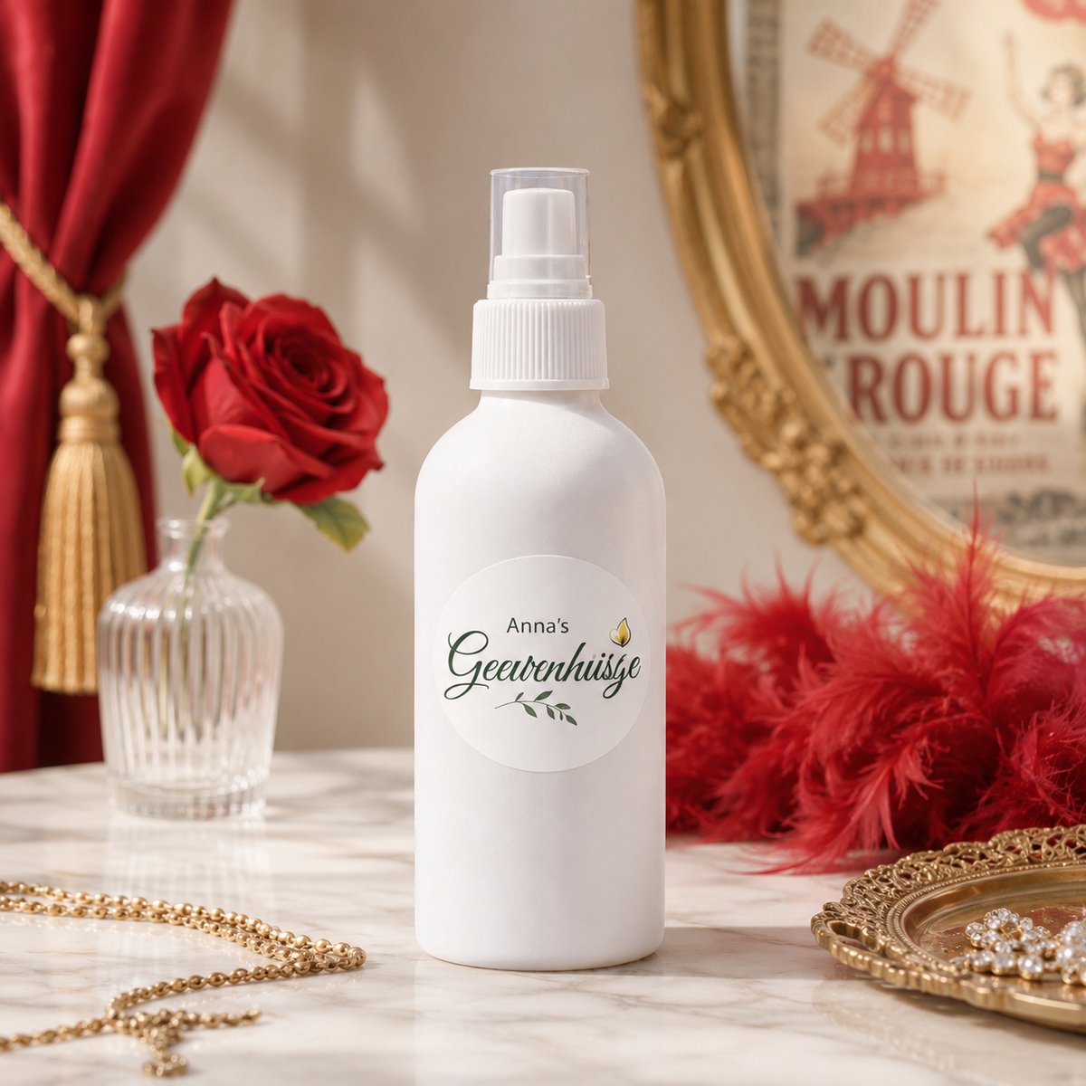 Anna's Geurenhuisje - Roomspray - Sensueel - Handmade - 100 ml - Dierproefvrij - Huisparfum