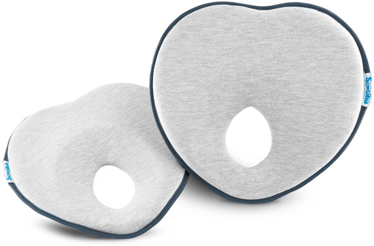 Grafiet Serie - Ergonomisch Babykussen - Hulp Vorm Correctie - 22x22 cm
