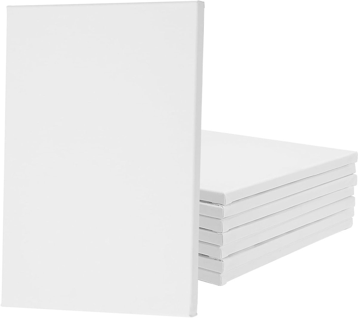 Canvas paneelborden voor olieverf en aquarel, 8 stuks A3 formaat, 30 x 40 cm katoen voor creatieve projecten