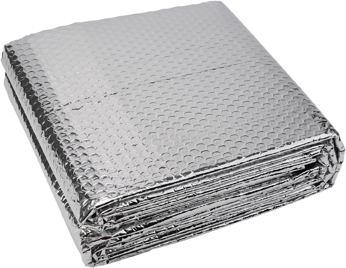 Radiator Warmtefolie - Isolatie Film - Energie Besparen - Dubbelzijdig Aluminium - 5m x 60