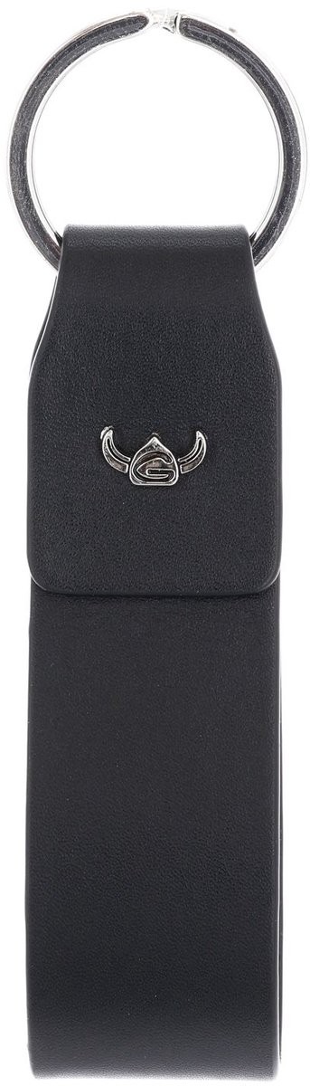Golden Head Leren sleutelhanger Polo Schlüsselanhänger 5158 Schwarz zwart