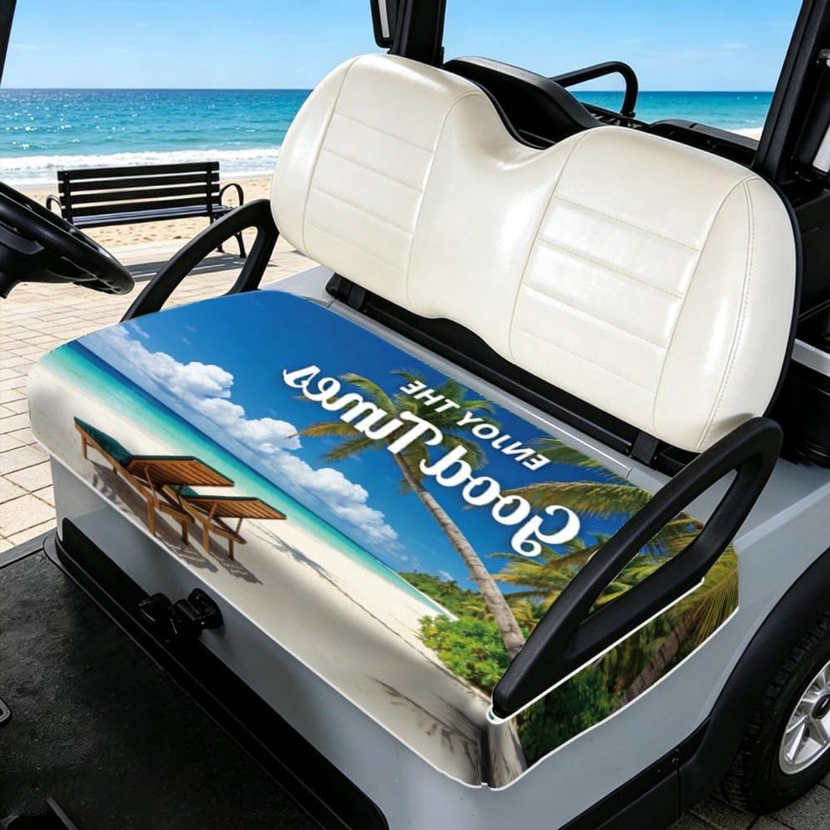 Golfwagenstoel accessoires en beschermhoezen, comfortabele zithanddoek en handige opbergoplossingen voor golfkarren