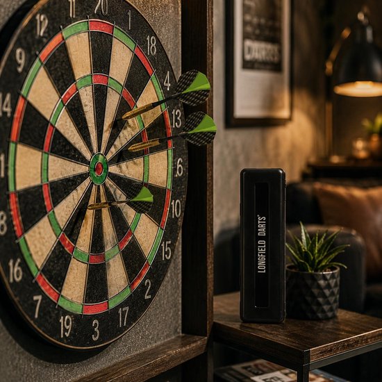Longfield Darts Dartpijlen - setje 12x stuks - 21 grams - messing/staal/pvc - darten - pijltjes - Kinderen/volwassenen van Longfield Darts — afbeelding 4