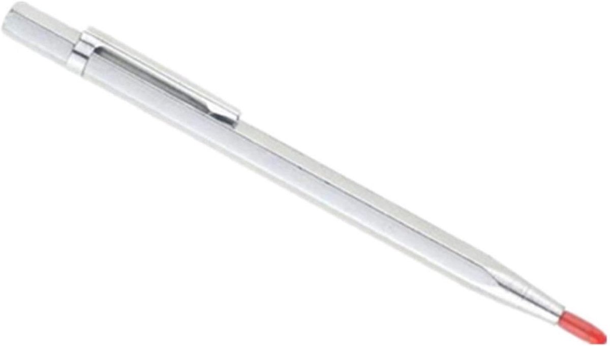 Graveerpen - Etspen - Glas Bewerken - Wolfraamcarbide punt - 145x8mm - Zilverkleurig