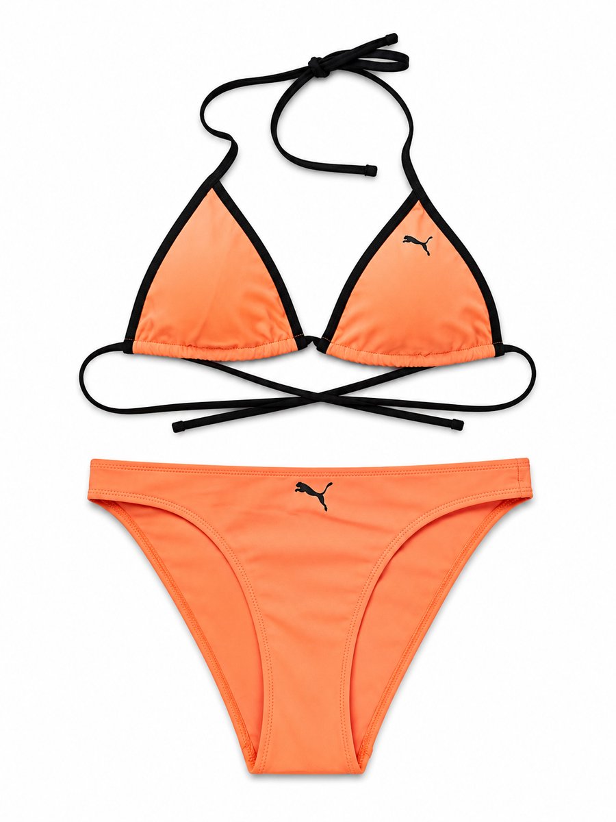 Puma bikiset triangle top met slip Oranje