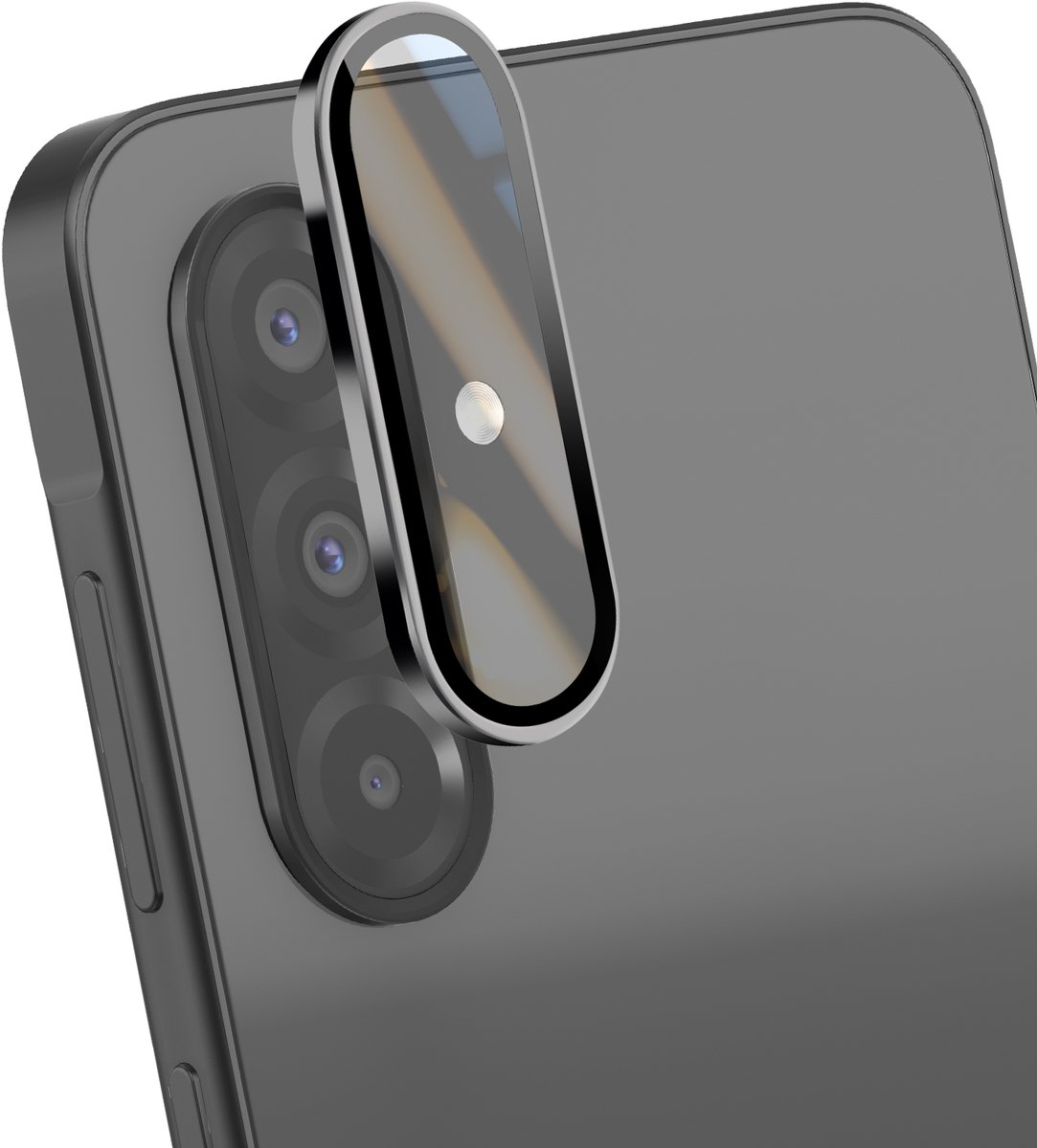 Blue Star, Lens Protector Geschikt Voor Galaxy A36 Monoblock Applicator, Zwart / Transparant