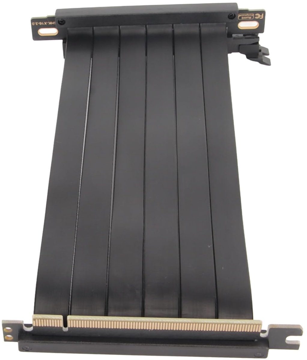 Grafische Kaartverlenger - PCIe Riser Kabel - Componenten Verbinding - 180 Graden Hoek - 20 cm - Zwart