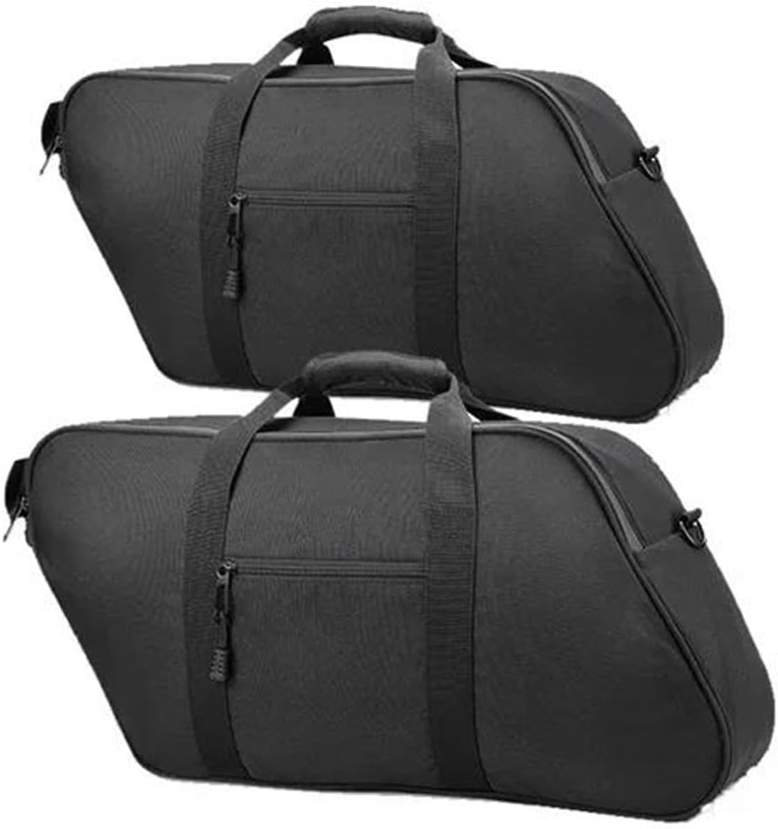 Motorfietstas Set - Zadeltas Koeler - Reizen Opslag - Waterdichte Ritsen - 2PCS - Zwart