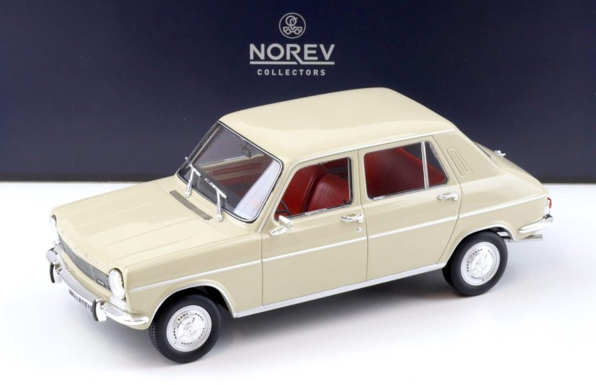Simca 1100 GLS 1968 Beige - Norev Model Auto 185758 Schaal 1:18