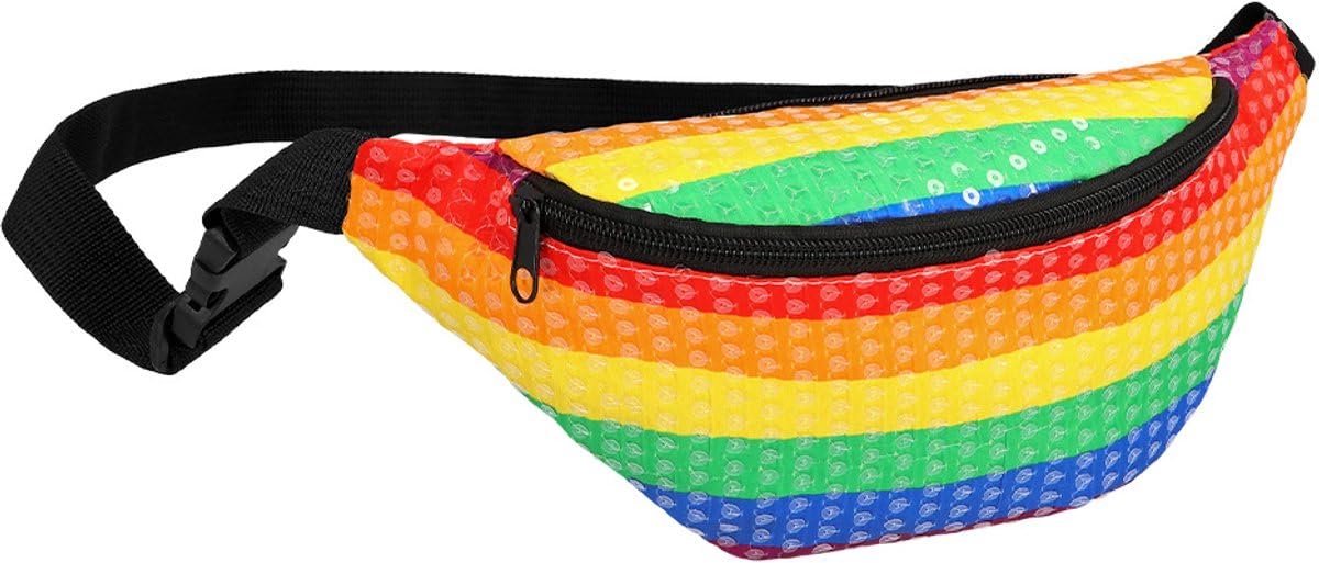 Okado Heuptas Regenboog 2,5 L – Verstelbare Fanny Pack met Ritssluiting – Lichtgewicht Pride Festivaltasje voor Festival, Reizen, Dagje Uit en Party Outfit