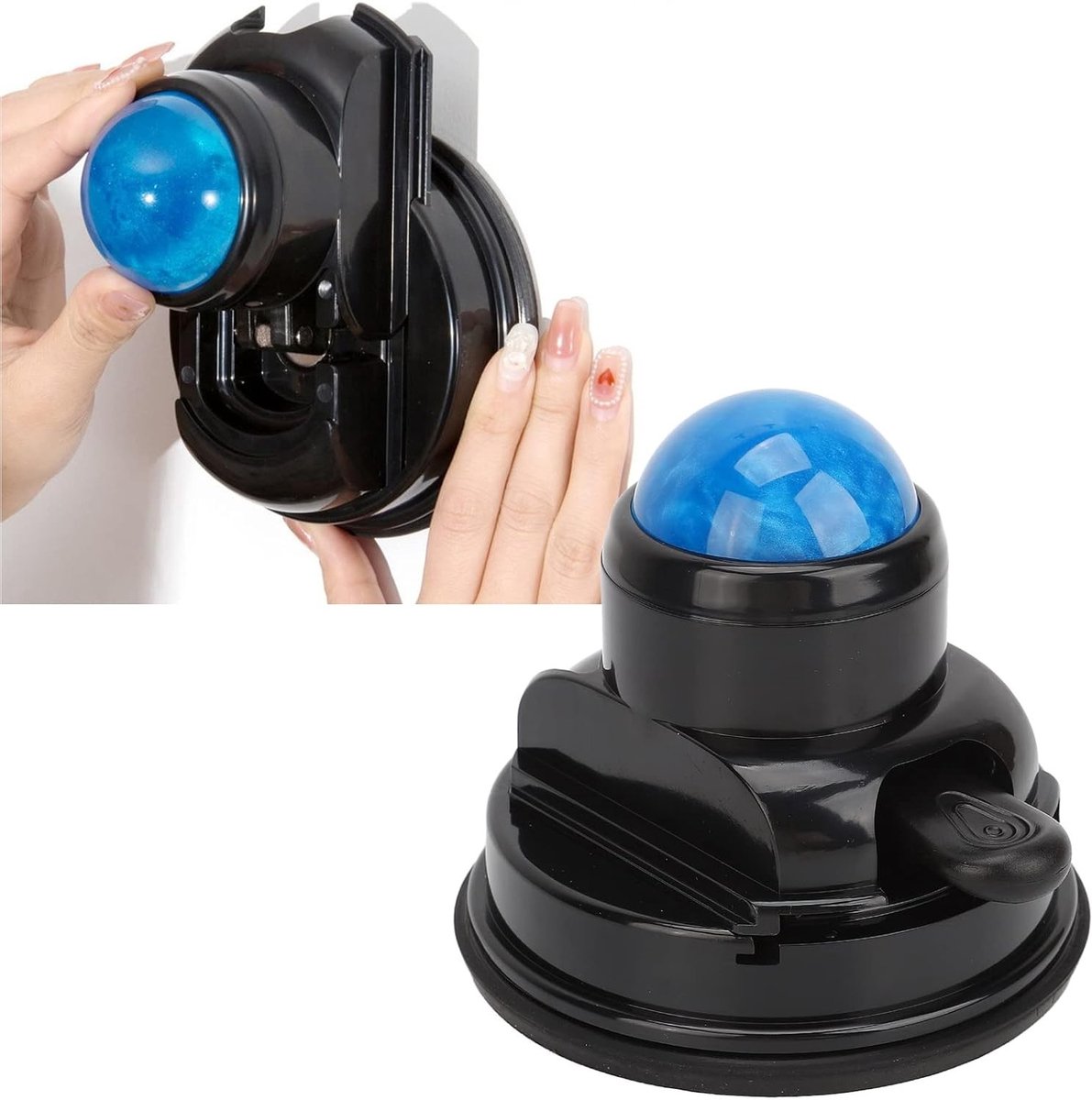 Massage roller met 360 graden rotatie voor schouder, nek en bovenrug - Mountable massagebal voor spierontspanning en pijnverlichting