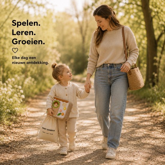 Montessori Busy Book 1-4 Jaar - Educatief Activiteitenboek voor Peuters - Fijne Motoriek & Zelfstandig Leren - Inclusief Opbergtasje van Merkloos — afbeelding 3