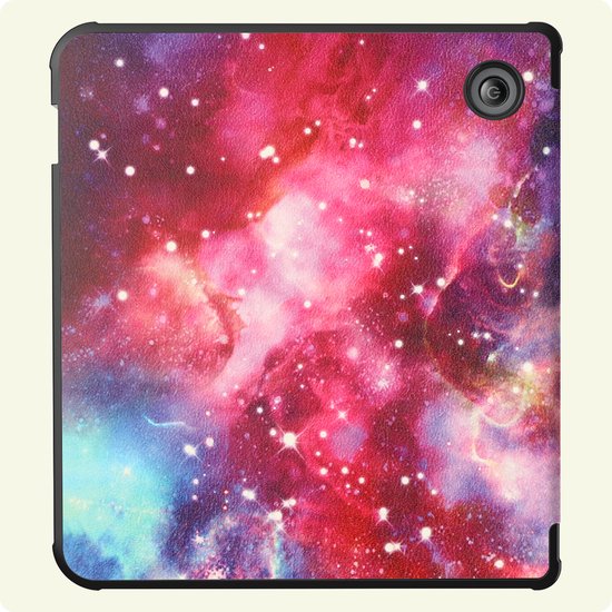 Hoes Geschikt voor Kobo Libra 2 - E-reader Hoesje Bescherm Hoesje Case Sleep Cover - Hoes Geschikt voor Kobo Libra 2 Hoesje - Galaxy — afbeelding 5
