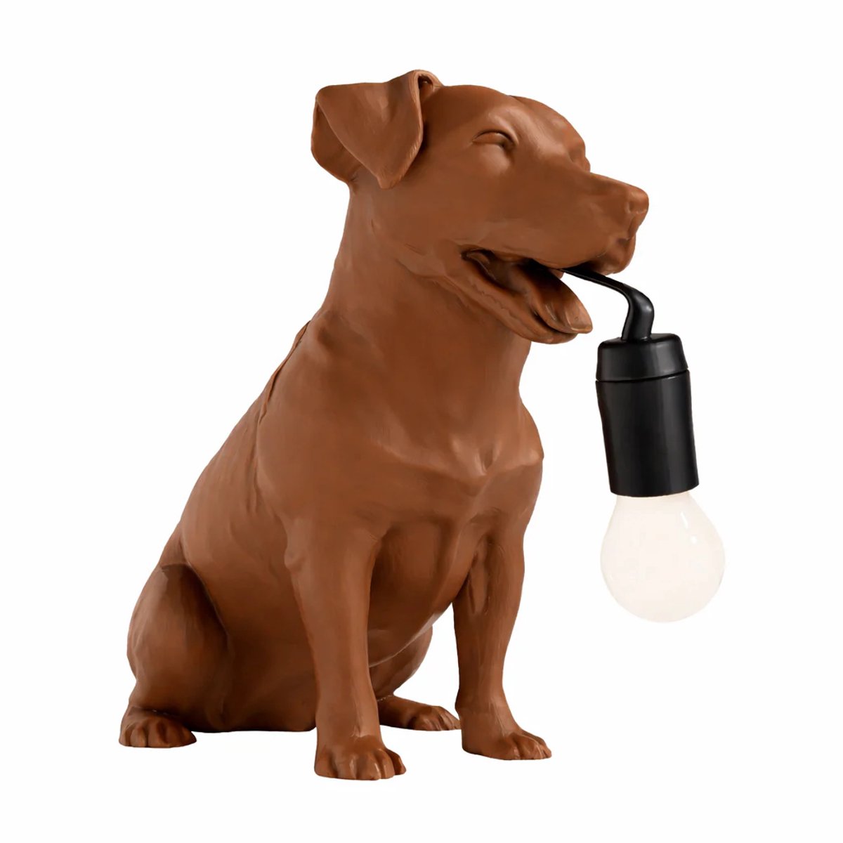 Fiastra Jack Russell Terrier tafellamp - hondenlamp - bruin - E14 - 30 x 18 x 25 cm